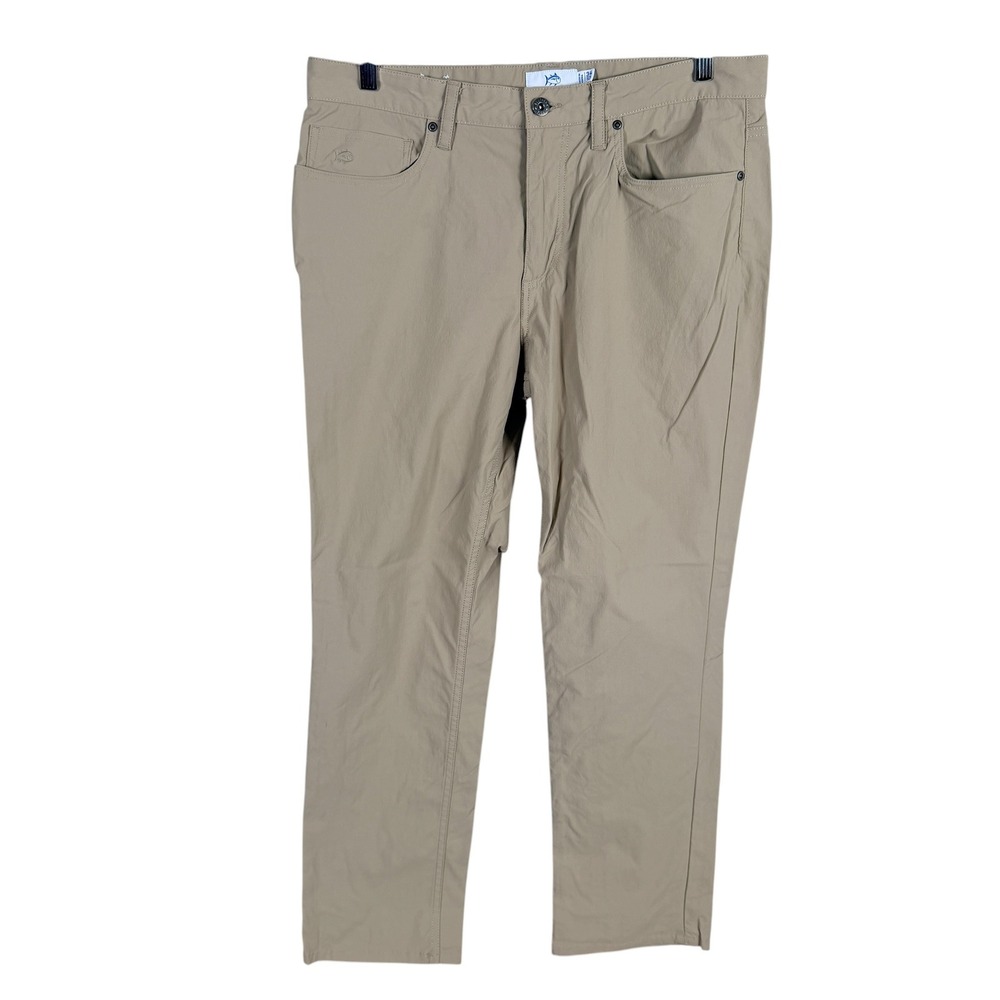Southern Tide Intercoastal Performance Pants Mens Actual 34x28 Tan Stretch